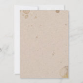 Invitation à la douche nuptiale de café (Dos)