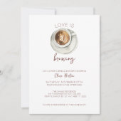 Invitation à la douche nuptiale de café (Devant)