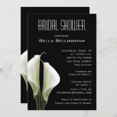 Invitation à la douche nuptiale de Calla Lillies e (Devant / Derrière)