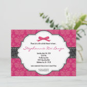 Invitation à la douche nuptiale de Cheetah Damask (Debout devant)