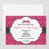 Invitation à la douche nuptiale de Cheetah Damask (Devant / Derrière)