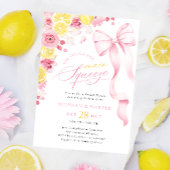 Invitation à la douche nuptiale de citron rose Coq