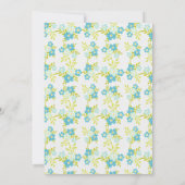 Invitation à la douche nuptiale de colibri (Dos)