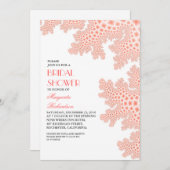 Invitation à la douche nuptiale de corail de mer (Devant / Derrière)