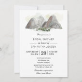 invitation à la douche nuptiale de couleur de l'ea (Devant)