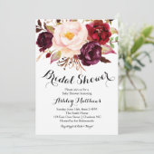 Invitation à la douche nuptiale de Cranberry Marsa (Debout devant)