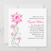 Invitation à la douche nuptiale de Crystal (Devant)