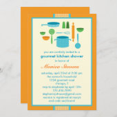 Invitation à la douche nuptiale de cuisine (Devant / Derrière)