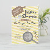 Invitation à la douche nuptiale de cuisine (Debout devant)