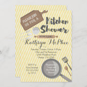 Invitation à la douche nuptiale de cuisine (Devant / Derrière)