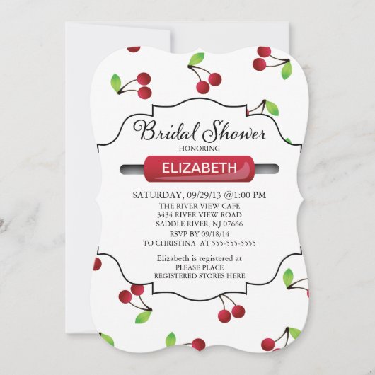 Invitation à la douche nuptiale de cuisine moderne (Devant)