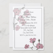 Invitation à la douche nuptiale de Dogwood (Devant)