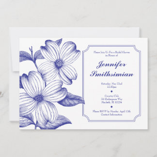 Invitation à la douche nuptiale de Dogwood