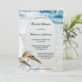 Invitation à la douche nuptiale de Gannets Beach (Debout devant)