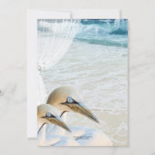Invitation à la douche nuptiale de Gannets Beach (Dos)