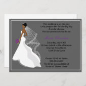 Invitation à la douche nuptiale de Glamor Girl 1(c (Devant / Derrière)