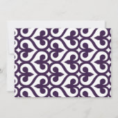 Invitation à la douche nuptiale de Heart Fleur de  (Dos)