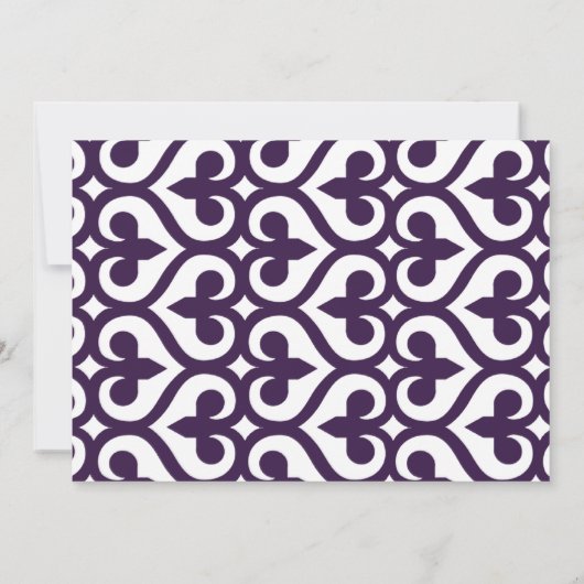 Invitation à la douche nuptiale de Heart Fleur de  (Dos)