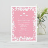 Invitation à la douche nuptiale de Heels en rose t (Debout devant)