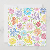 Invitation à la douche nuptiale de la bannière flo (Dos)