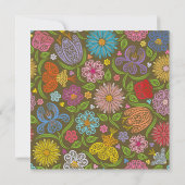 Invitation à la douche nuptiale de la bannière flo (Dos)