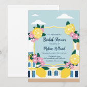 invitation à la douche nuptiale de la côte amalfit (Devant / Derrière)