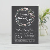 Invitation à la douche nuptiale de la couronne de (Debout devant)