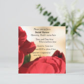 Invitation à la douche nuptiale de la Flore rouge (Debout devant)
