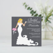 Invitation à la douche nuptiale de la mariée de Bl (Debout devant)