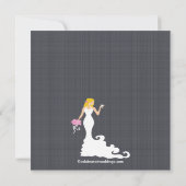 Invitation à la douche nuptiale de la mariée de Bl (Dos)