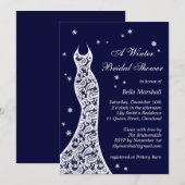 Invitation à la douche nuptiale de la Marine Lacy (Devant / Derrière)