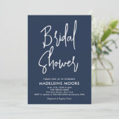 Invitation à la douche nuptiale de la marine moder (Debout devant)