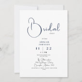 Invitation à la douche nuptiale de la Marine moder (Devant)