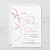 Invitation à la douche nuptiale de la poule (Devant)