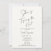 Invitation à la douche nuptiale de la poule (Devant)