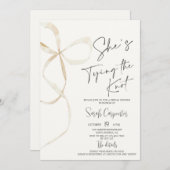 Invitation à la douche nuptiale de la poule (Devant / Derrière)