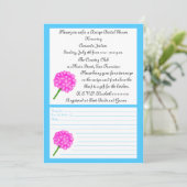 Invitation à la douche nuptiale de la recette - Ca (Debout devant)