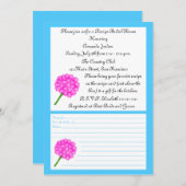 Invitation à la douche nuptiale de la recette - Ca (Devant / Derrière)