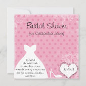 Invitation à la douche nuptiale de la robe de mari (Devant)