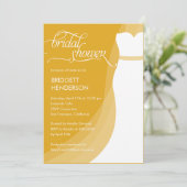 Invitation à la douche nuptiale de la robe magnifi (Debout devant)