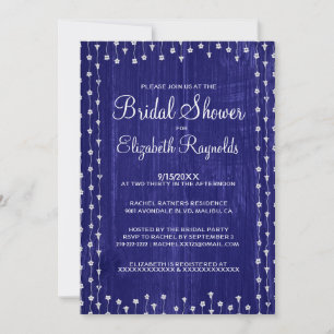 Invitation à la douche nuptiale de la Royal Blue R