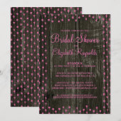 Invitation à la douche nuptiale de la Russie noire (Devant / Derrière)