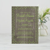 Invitation à la douche nuptiale de la Russie verte (Debout devant)
