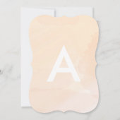 Invitation à la douche nuptiale de l'abricot bleu (Dos)