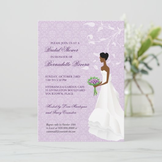 Invitation à la douche nuptiale de l'Aisle (Debout devant)