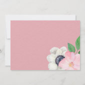 Invitation à la douche nuptiale de l'anémone flora (Dos)