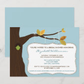 Invitation à la douche nuptiale de l'arbre de camp (Devant / Derrière)