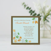 Invitation à la douche nuptiale de l'automne (Debout devant)