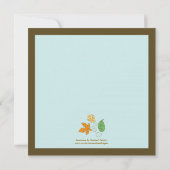 Invitation à la douche nuptiale de l'automne (Dos)