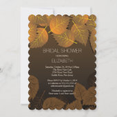 Invitation à la douche nuptiale de l'automne moder (Devant)